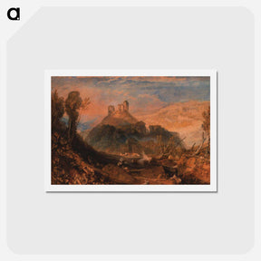 アートポストカード-Okehampton - ウィリアム ターナー Postcard.
