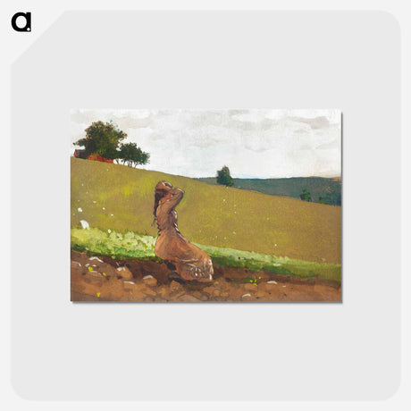 アートポストカード-The Green Hill - ウィンスロー ホーマー Postcard.