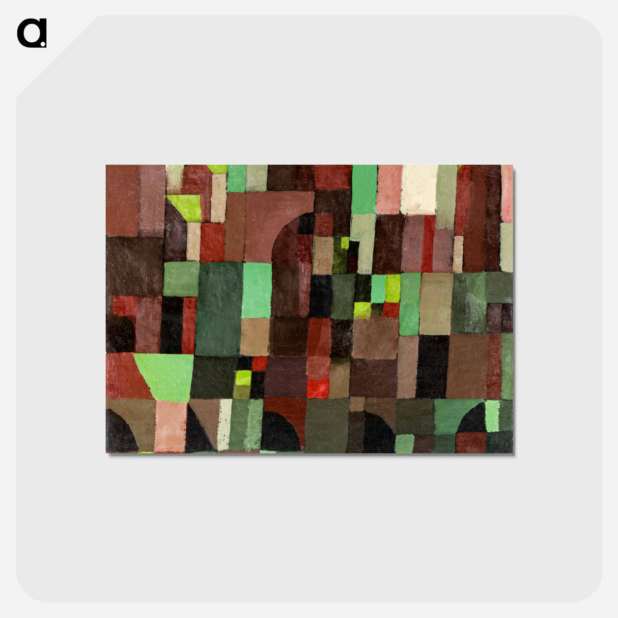アートポストカード-Red and Green Architecture
 - イェール大学アートギャラリー Postcard.
