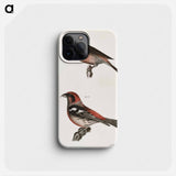 The American Crossbill (Loxia americana) - ニューヨークの動物学 Phone Case.