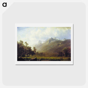 アートポストカード-The Sierras near Lake Tahoe - アルバート ビアスタット Postcard.