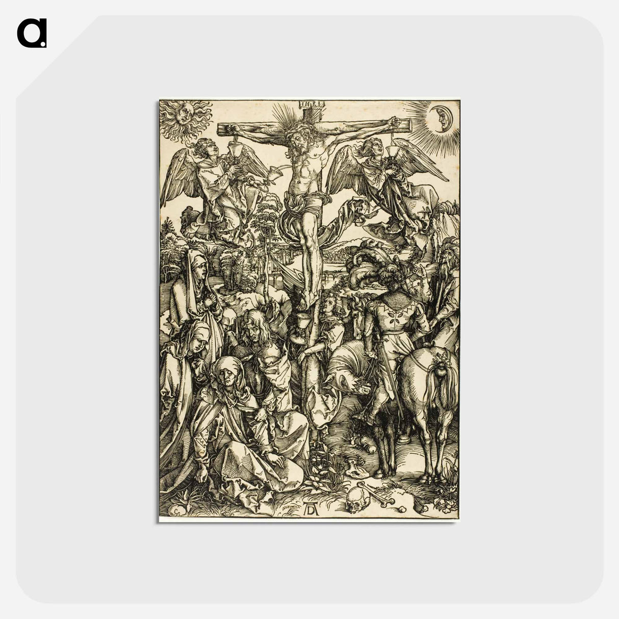 アートポストカード-The Crucifixion - アルブレヒト デューラー Postcard.