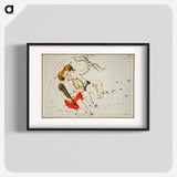 Sidney Hall’s astronomical chart illustration of the zodiac Gemini - アンティーク地図 Poster.