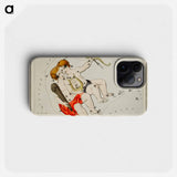 Sidney Hall’s astronomical chart illustration of the zodiac Gemini - アンティーク地図 Phone Case.