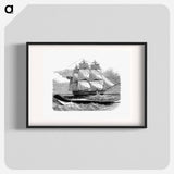 アートポスター-The Great Sea-Serpent When First Seen From H.M.S Daedalus
 - 大英図書館 Poster.