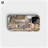 A Pond in Ennery - Camille Pissarro Phone Case.