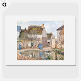 A Pond in Ennery - Camille Pissarro Poster.