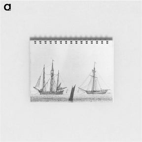 アートメモ帳-Sea with ships - カスパー ダーヴィト フリードリヒ Memo.