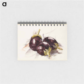 アートメモ帳-Eggplants - チャールズ デムス Memo.