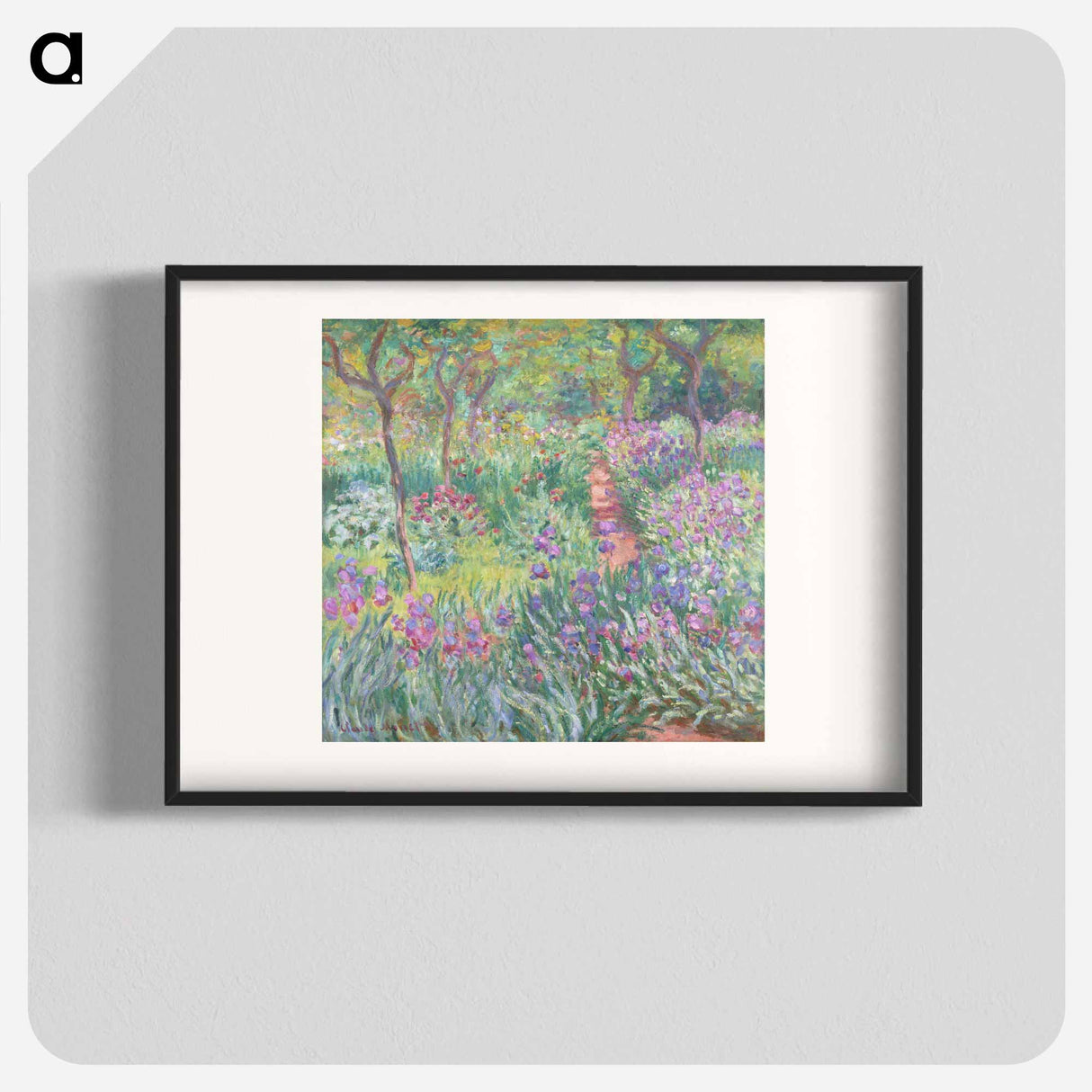 The Artist's Garden in Giverny - Claude Monet Poster.