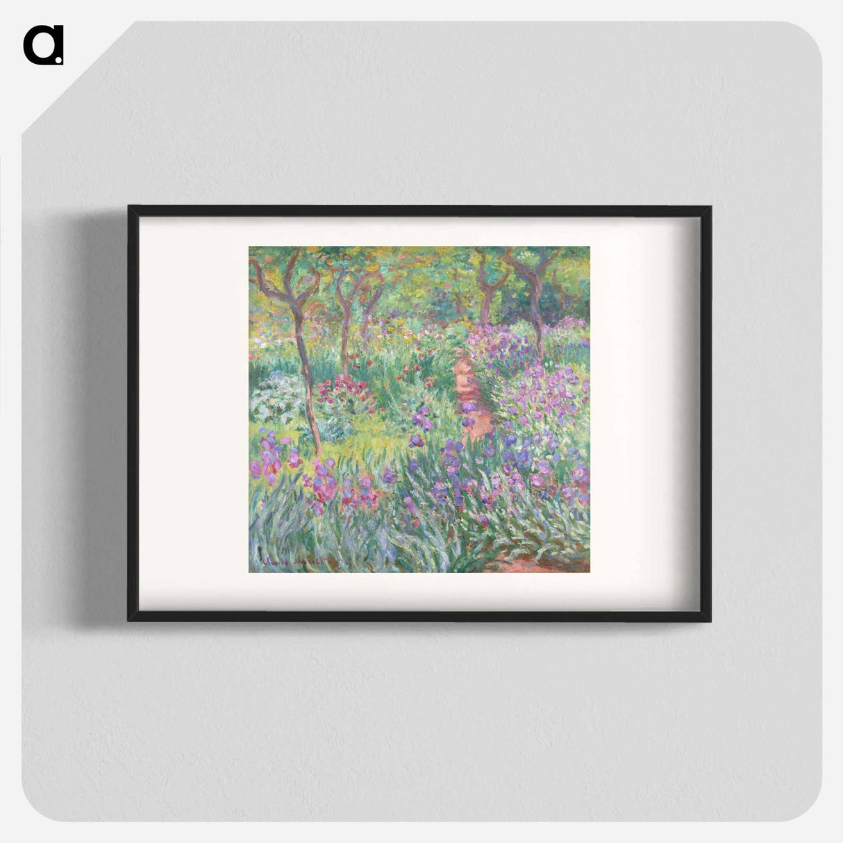 The Artist's Garden in Giverny - Claude Monet Poster.