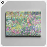 The Artist's Garden in Giverny - Claude Monet Canvas.