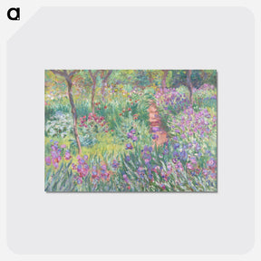 アートポストカード-The Artist’s Garden in Giverny - クロード モネ Postcard.