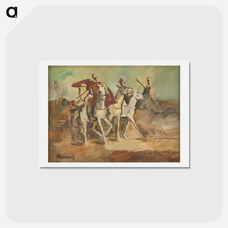 アートポストカード-Horse Riders
 - シプリアン マジェルニク Postcard.