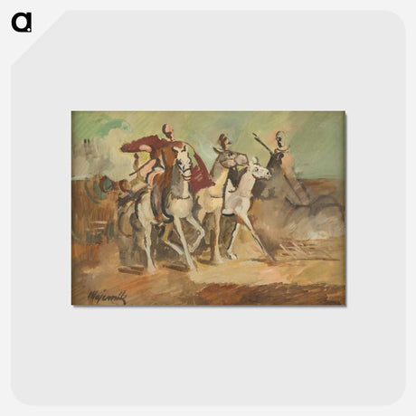 アートポストカード-Horse Riders
 - シプリアン マジェルニク Postcard.