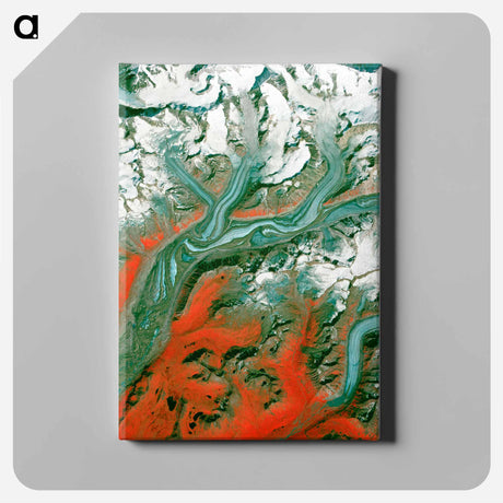 アートパネル-Sustina Glacier, Alaska Range
 - 上空からの地球 Canvas.