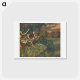 アートポストカード-Four Dancers - エドガー ドガ Postcard.
