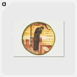 アートポストカード-Comes he not? from The Flower Book - エドワード バーン ジョーンズ Postcard.