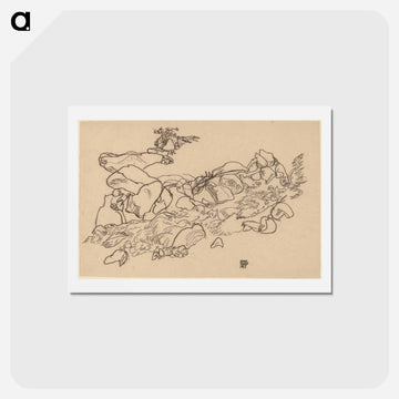 Mountain Stream - エゴン シーレ Postcard.