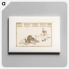 アートパネル-They Loose Dogs on the Bull - フランシスコ デ ゴヤ Canvas.