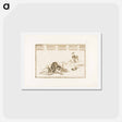 アートポストカード-They Loose Dogs on the Bull - フランシスコ デ ゴヤ Postcard.