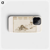 They Loose Dogs on the Bull - Francisco de Goya Phone Case.