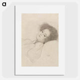 Portrait of a Young Woman Reclining - グスタフ クリムト Poster.