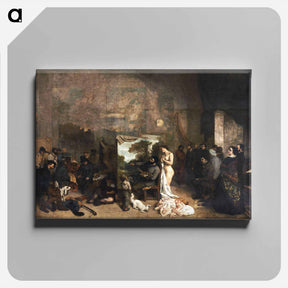 アートパネル-The Artist’s Studio - ギュスターヴ クールベ Canvas.