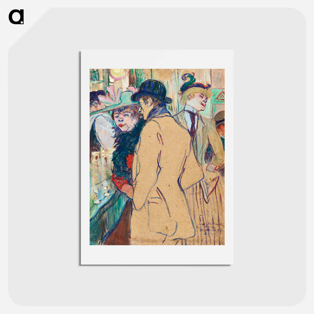 アートポストカード-Alfred la Guigne - アンリ ド トゥールーズ ロートレック Postcard.