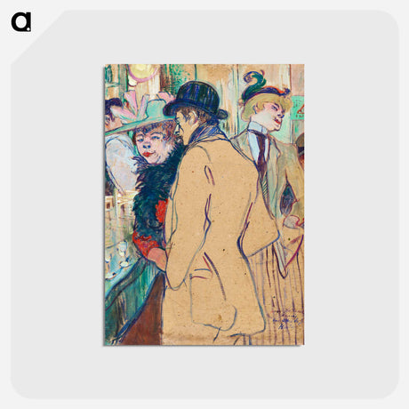 アートポストカード-Alfred la Guigne - アンリ ド トゥールーズ ロートレック Postcard.