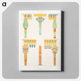 アートパネル-Wooden Balusters
 - エジプト美術史 Canvas.