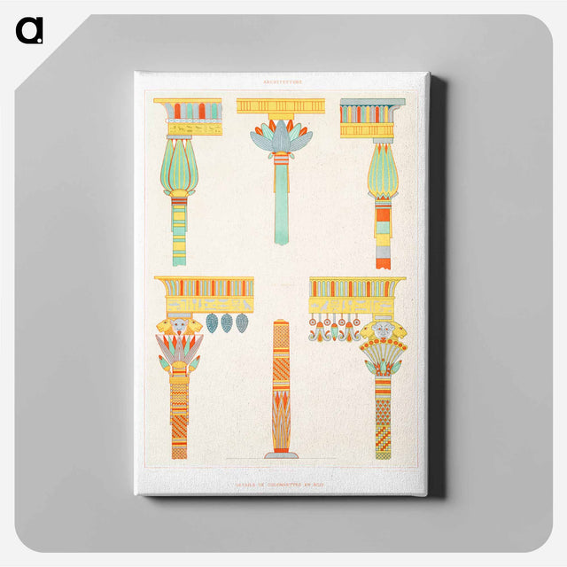 アートパネル-Wooden Balusters
 - エジプト美術史 Canvas.