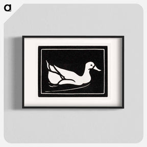 アートポスター-Swimming duck - ユリー デ フラーハ Poster.