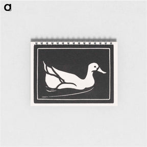 アートメモ帳-Swimming duck - ユリー デ フラーハ Memo.