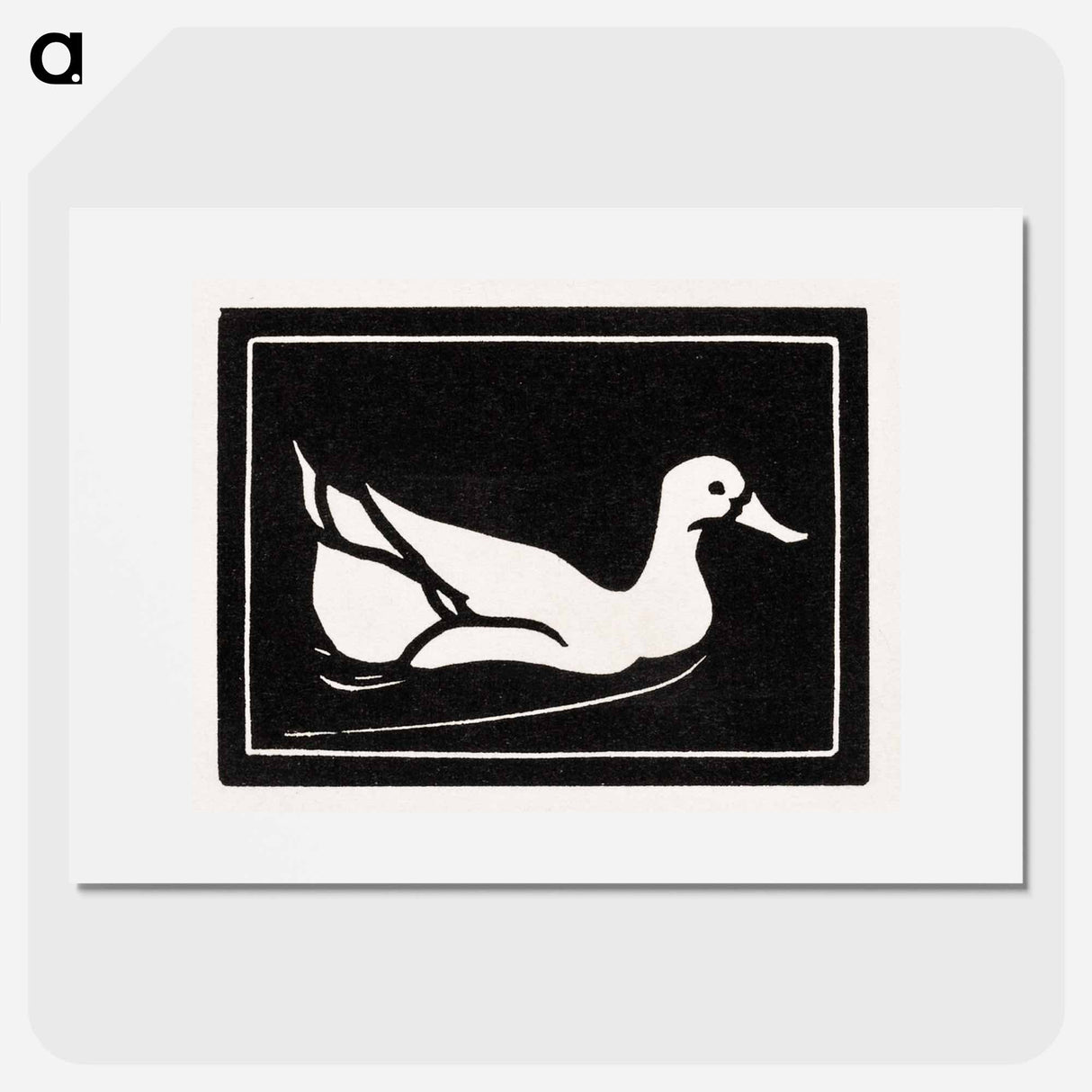 Swimming duck - Julie de Graag Poster.