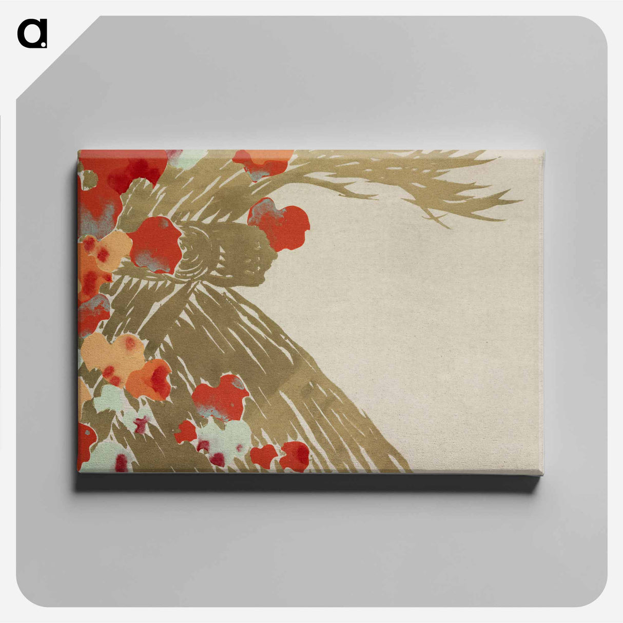 アートパネル-Flowers from Momoyogusa–Flowers of a Hundred Generations - 神坂 雪佳 Canvas.