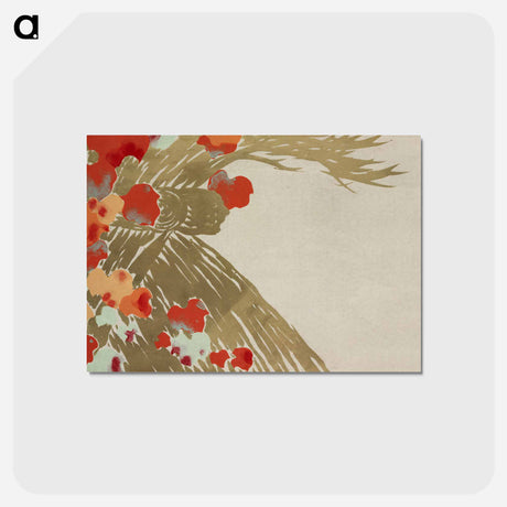 アートポストカード-Flowers from Momoyogusa–Flowers of a Hundred Generations - 神坂 雪佳 Postcard.