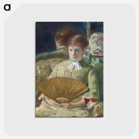 アートポストカード-Woman with a Fan - メアリー カサット Postcard.