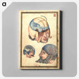 アートパネル-Three Heads with Flayed Scalps, Showing Cranium and Veins
 - 国立医学図書館 Canvas.