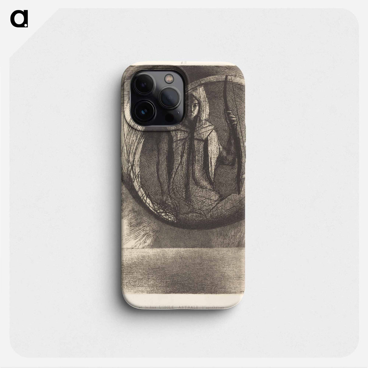 Et la-bas l'idole astrale, l'Apotheose - オディロン ルドン Phone Case.