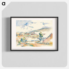 アートポスター-Montagne Sainte-Victoire - ポール セザンヌ Poster.