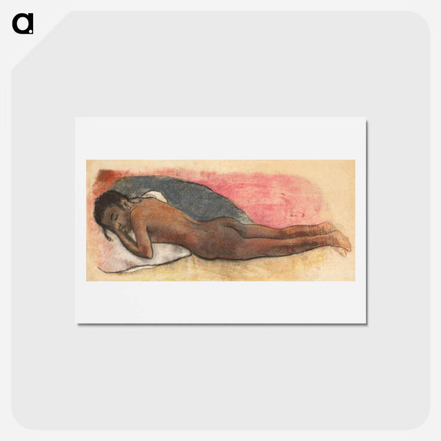 アートポストカード-Reclining Nude [recto] - ポール ゴーギャン Postcard.