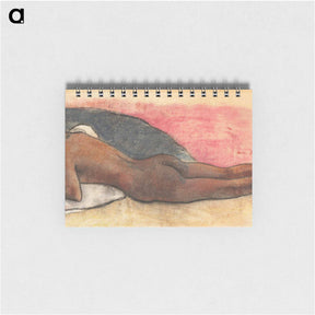 アートメモ帳-Reclining Nude [recto] - ポール ゴーギャン Memo.