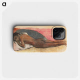 Reclining Nude [recto] - ポール ゴーギャン Phone Case.