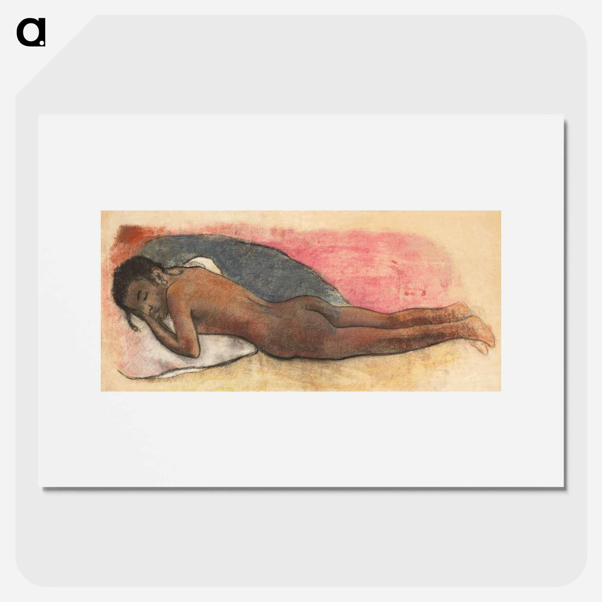 Reclining Nude [recto] - Paul Gauguin Poster.