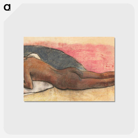 アートポストカード-Reclining Nude [recto] - ポール ゴーギャン Postcard.