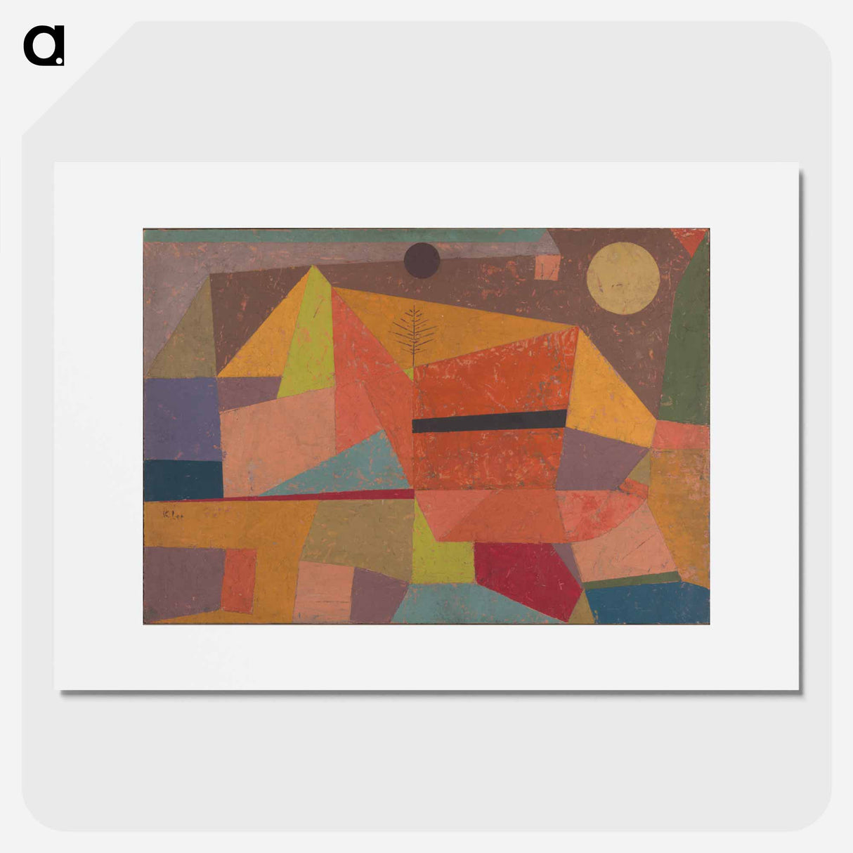 Heitere Gebirgslandschaft (Joyful Mountain Landscape)
 - パウル クレー Poster.