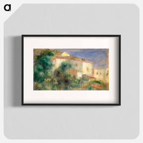 アートポスター-Maison de la Poste, Cagnes - ピエール オーギュスト ルノワール Poster.