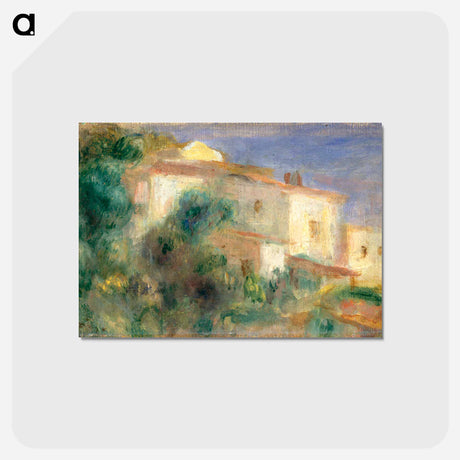 アートポストカード-Maison de la Poste, Cagnes - ピエール オーギュスト ルノワール Postcard.