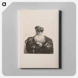 Old Man Seated with Flowing Beard, Fur Cap and Velvet Cloak - Rembrandt van Rijn Canvas.